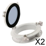 2xBoat Yacht Porthole Cabin Window Hatches Marine Portlight 21cm Hole