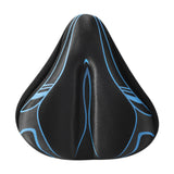 Maxbell Bicycle Saddle Cushion Soft Wide for Road Bicycles Stationary Bikes Exercise Black Blue
