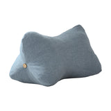 Lumbar Pillow with Removable and Washable Cover Soft Waist Support Pillow Blue