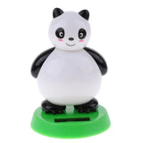 Maxbell Maxbell Novel Solar Power Noding Panda Animal Doll Model Car Home Decoration Kids Suncatcher Toys Gifts Educational