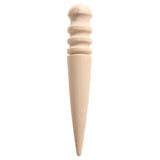 Maxbell 4pcs Wood Sewing Stitching Awl Leather Round Edge Slicker  for Leather Craft