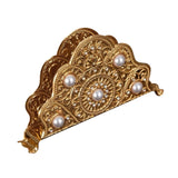 Maxbell Napkin Holder Tissue Paper Storage Holder Napkin Rack for Cafe Bedroom Decor gold