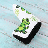 Maxbell Golf Putter Cover with Frog & Clover Pattern Blade Center Putter PU Drivers Head Protector Golf for Golf Lovers - Aladdin Shoppers