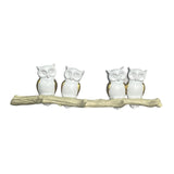 Maxbell Owl Wall Hook Decoration Cute Creative Walls Rack for Bedroom Porch Household 4 Hooks
