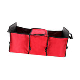 Maxbell Car Trunk Storage Box Waterproof Grocery Organizer for Outdoor Picnic Travel Red