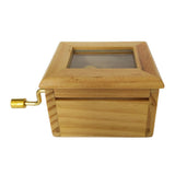 Maxbell Wooden Music Box w/ Hand Lever Exquisite Creative Crafts Decor Festive Gift
