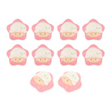 Maxbell Crafts Cartoon Stars Dollhouse Decor Fairy Garden Party Favors Glow at Night Pink