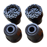 Maxbell 4x Trekking Pole Tips Accessories Compact Sturdy Replacement Feet Protectors Black
