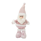 Xmas Figurine Stuffed Doll Table Ornament Gift Christmas Standing Plush Doll Santa Claus45x12x8cm