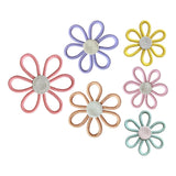 Woven Daisy Flowers Wall Decoration Chic Handmade for Indoor Nursery Bedroom