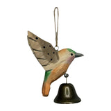 Maxbell Birds Hanging Ornament European Wooden Bird Statue for Office Backyard Party Light Green