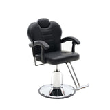 102°-140° Reclining Barber Chairs for Barbershop, Heavy Duty Hydraulic Pump