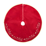 Maxbell Christmas Tree Skirt Round Xmas Tree Mat for Indoor Outdoor New Year Holiday 48inch