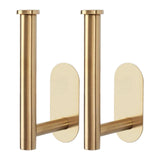 Maxbell 2x Curtain Holdbacks Kitchen Closet Multiuse Accessories Toilet Paper Holder Gold