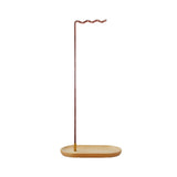 Maxbell Brush Stand Gifts with Base Versatile Chinese Wood Indoor Wind Chime Bracket Rose Gold