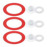 Maxbell Flush Valve Seal Easy to Install Silicone Efficient Toilet Water Tank Gasket