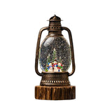 Maxbell Christmas Snow Globes Lantern Cute Xmas Ornament for Indoor Home Decor Gifts