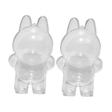 Maxbell 2Pcs Doll Display Case Convenient Accessory Lightweight Pendant Storage Case Standing 10.5cmx17cm