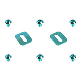 2x Bike Self Locking Pedal Gaskets Cycling Mounting Hardware Outdoor Washers Green