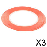 Maxbell 3xRed Double Sided Adhesive Tape Mobile Phone Computer Screen Repair 1mm Width