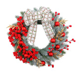 Christmas Wreath Handcrafts Front Door Garland for Holiday Farmhouse Outdoor