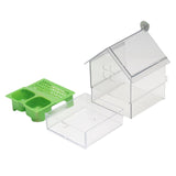 Maxbell Bird Feeder Feeding Bathing Hanging Bird Bath for Lovebird Finches Parakeets