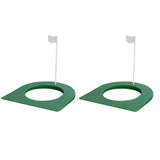 Maxbell 2pcs Golf Putting Hole with Flag Putting Practice Cup Practice Training Aids