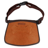 Maxbell Maxbell Hands Free Pet Treat Pouch Snack Bag Training Treat Waist Bag Brown