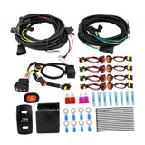 Maxbell ATV UTV SXS Turn Signal Kit with Turn Switch Accessories Flasher Harness Set