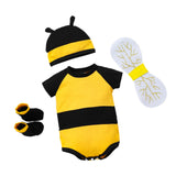 Maxbell Honey Bee Bodysuit Cute Halloween Costume for Photo Props Role Playing Party For Newborns