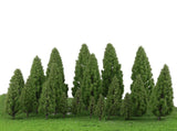 Maxbell 40pcs Tower Shaped Trees Model Train Railway Scenery Layout 1:50-400 HO N Z