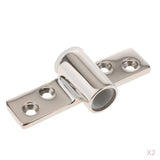 Maxbell 2Pieces Stainless Steel Rowlock / Oarlock Sockets Side Mount for Boat Marine