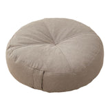 Maxbell Round Floor Pillow Premium Small for Yoga Sofa Bed Adults Kids Floor Seating Light Grey