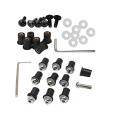 Maxbell 4mm + 5mm Fairing Windscreen Screw Bolt Windshield Mounting Nuts Kit Silver