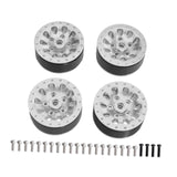 Maxbell 4x 1:12 1:16 RC Wheels DIY Assembly Wear Resistant Replace for 99sv2 C44 silver