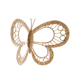 Maxbell Butterfly Art Wall Decor Rustic Rattan Wreath for Farmhouse Room Home