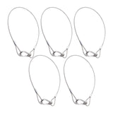 Maxbell 5Pcs Stage Lights Safety Cables Lanyard Cable Security Wire for Party Lights 4mm