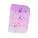 Maxbell Hole Pen Bag Makeup Bag Creative Fidget Stationery Box College School Artist Gradient Purple