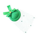 Maxbell Irish Festival Mini Party Fascinator Hat Hair Clips Barrettes Decor Headwear Bow Decor