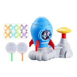 Maxbell Flying Disc Launcher Toy Outdoor Toy for Indoor Outdoor Garden Birthday Gift Blue