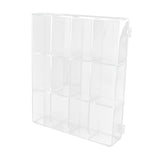Maxbell Action Figure Display Shelf Model Clear Figurine Display Box for Living Room 12 grids