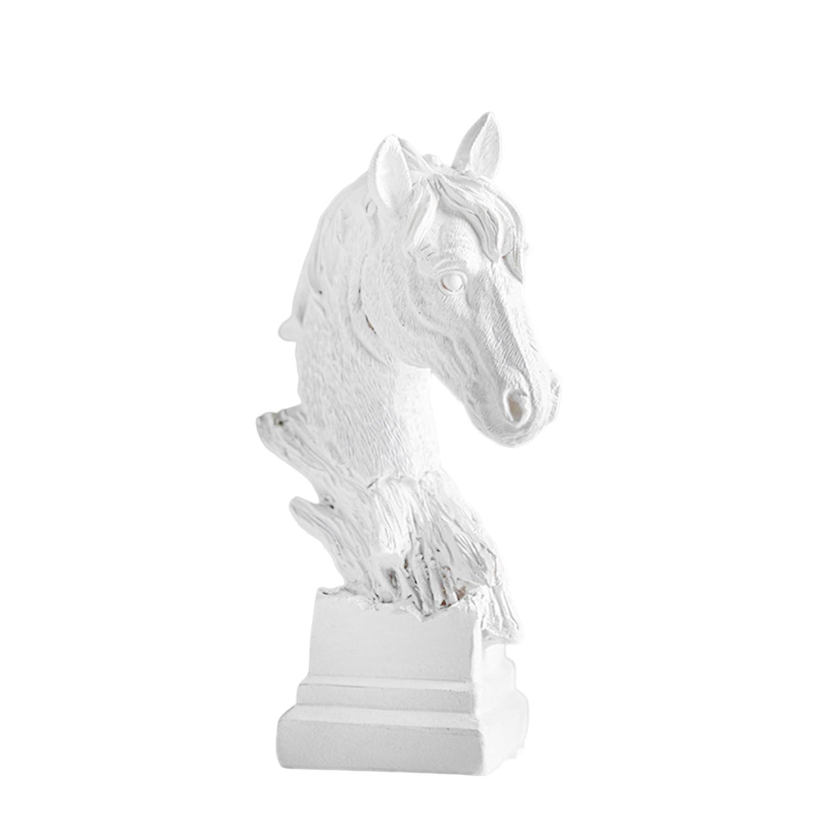 Maxbell Maxbell Horse Head Statue Decoration Artwork Resin Figurines for Desktop Collection L