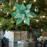 Maxbell Artificial Christmas Flower Craft Holiday Decoration for Home Porch Festival green
