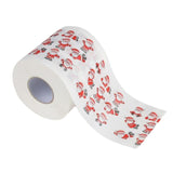 Maxbell 2 Pcs Santa Claus Printed Paper Roll Christmas Room Home Decor Novelty Gifts
