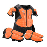 Maxbell Generic Dirt Bike Gear Kids Motorcycle Armor Suit for Riding Skateboard Orange