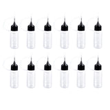 12pcs/set Plastic Squeezable Dropper Liquid Paint Container - 10ml Capacity