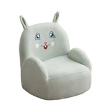 Maxbell 2in1 Kids Cartoon Sofa Bed, Soft Plush, Solid Wood, Safe & Space-Saving Green Rabbit Basic