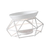 Maxbell Tealight Holder Aroma Melt Warmer Fragrance Holiday SPA Essential Oil Burner White