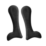 Maxbell 2 Pieces Arch Insoles Self Adhesive Universal Multifunction Gel Arch Support Velvet Black S