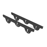 Maxbell 2x Stainless Steel Cover Easy to Clean for Restaurant Dining Room Countertop black